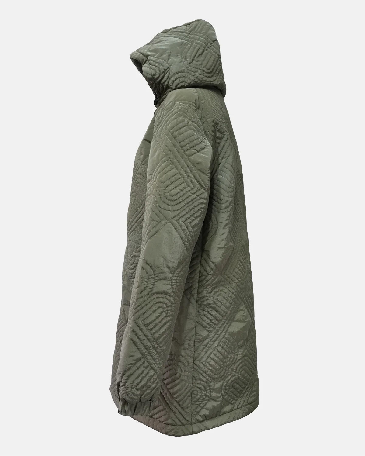 Women's Quilted Long Coat - Image 2