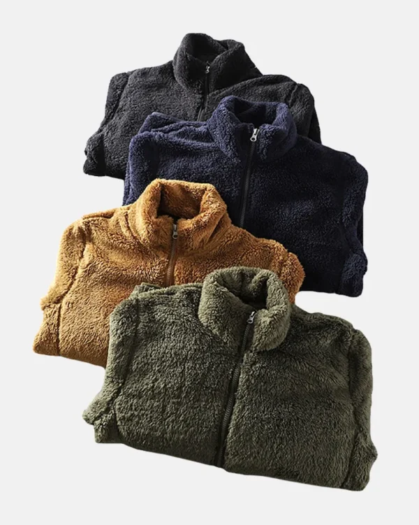 Men’s Warm Polar Fleece hoodie Jacket - Image 5