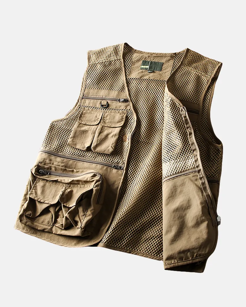 Men’s Outdoor Multi Pocket Fishing Vest - Image 3